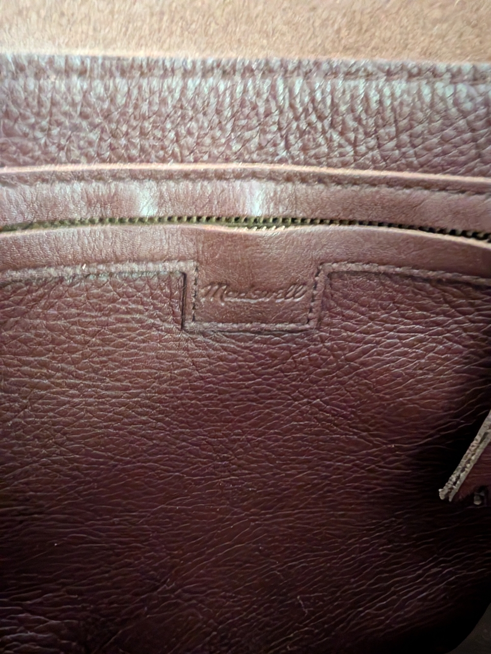 Madewell Dark Brown Leather Tote - Picture 4 of 10
